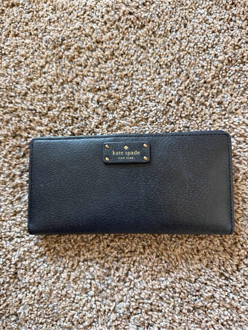 KATE SPADE Black Bi-Fold Leather Wallet